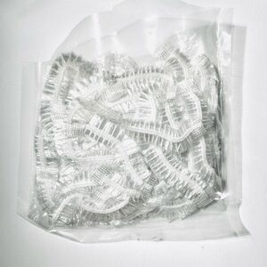 Clear Plastic Disposable Hair Caps 30 Count